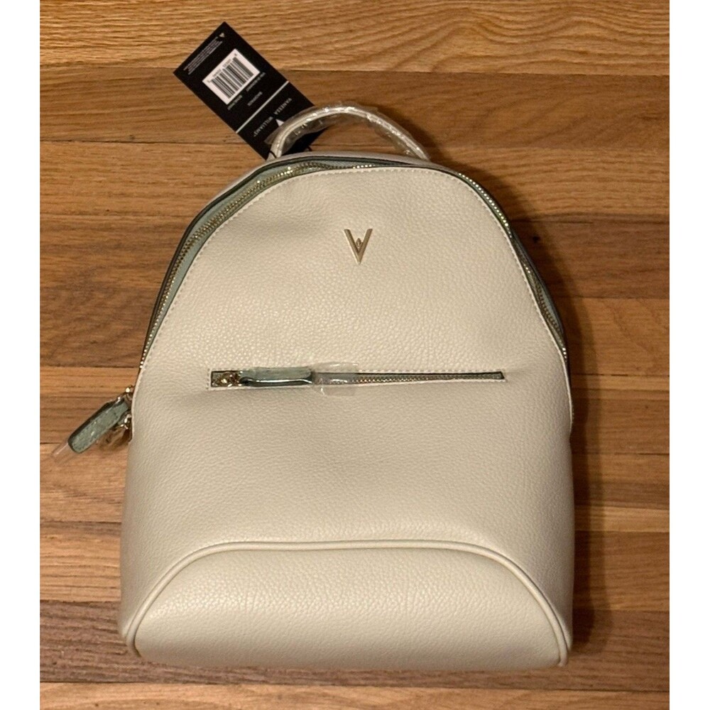 Vanessa Williams Backpack/Bone/IvoryW Mint Trim/ New w/Tags/Dust Bag Included